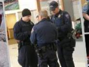 police officers and state troopers during an exercise
