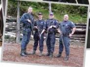 officers at the shooting range