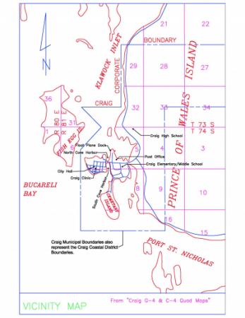 Vicinity Map of Craig alaska