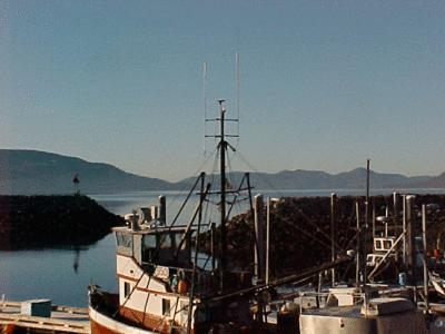 Boats and scenic view in Craig Alaska